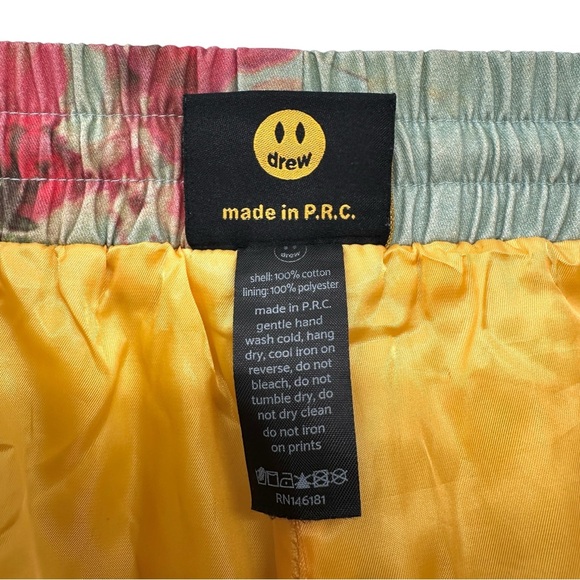 Drew House Bougainvillea Red Yellow Floral Corduroy Trim Track Pants Joggers - Picture 6 of 7